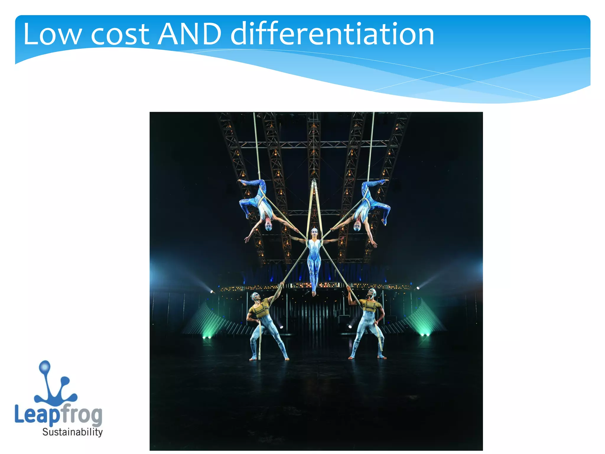 Low cost AND differentiation
 
