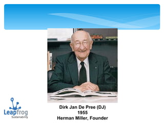 Dirk Jan De Pree (DJ) 1955 Herman Miller, Founder 