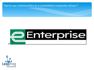 “ Serve our communities as a committed corporate citizen.” 