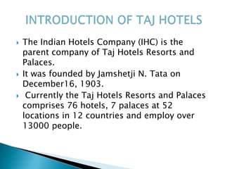 1. Shortage of skilled employees2. Retaining quality workforce3. Shortage of rooms4. Intense competition5. Customer expectations6. Manual back-endChallenges for Hotel Industry