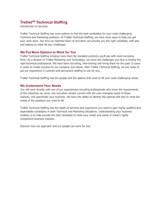 Client Overview Staffing