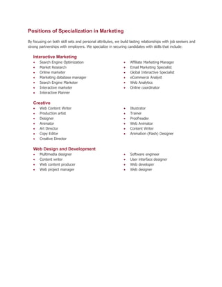 Client Overview Staffing