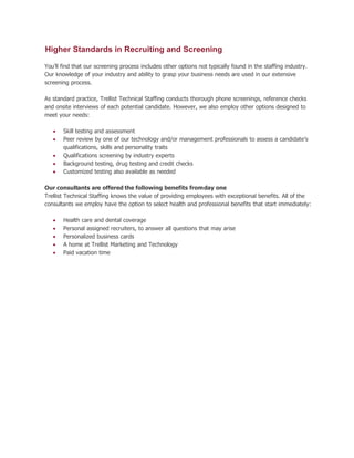 Client Overview Staffing