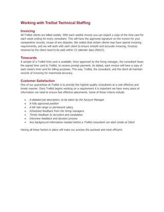 Client Overview Staffing