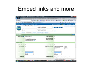 Embed links and more 