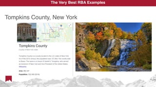 Tompkins County, New York
The Very Best RBA Examples
 