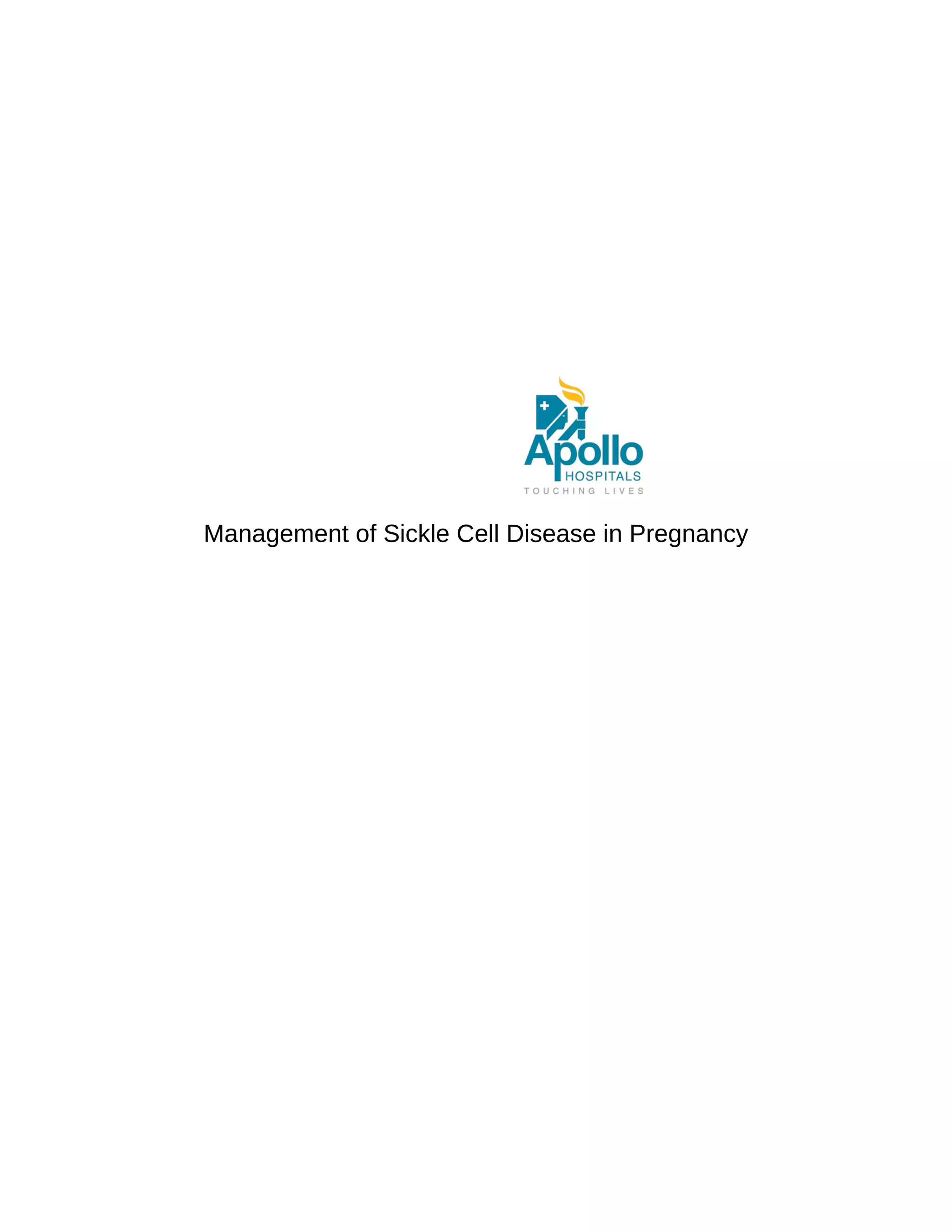 Management of Sickle Cell Disease in Pregnancy | PDF