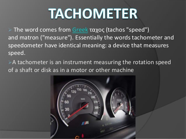 Tachometer