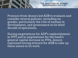 Events that shaped ADB’s policies in the past 50 years