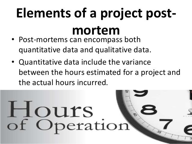 post mortem project