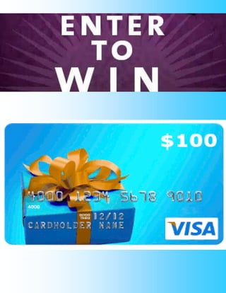 $100 Visa Gift Card Piece