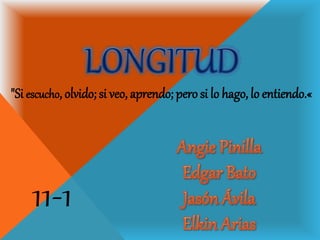 "Si escucho, olvido; si veo, aprendo; pero si lo hago, lo entiendo.«
11-1
 