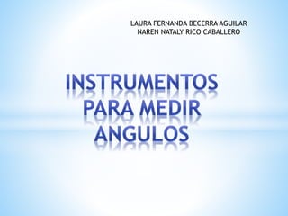 LAURA FERNANDA BECERRA AGUILAR
NAREN NATALY RICO CABALLERO
 