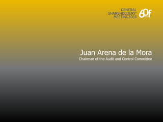 Juan Arena de la Mora
Chairman of the Audit and Control Committee
 