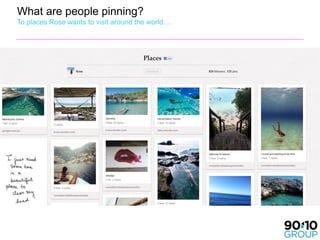 What are people pinning?
To places Rose wants to visit around the world….
 