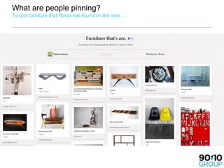 What are people pinning?
To cool furniture that Rosie has found on the web….
 