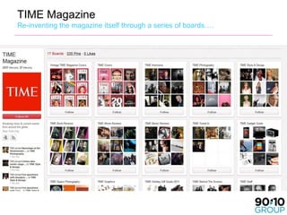 TIME Magazine
Re-inventing the magazine itself through a series of boards….
 