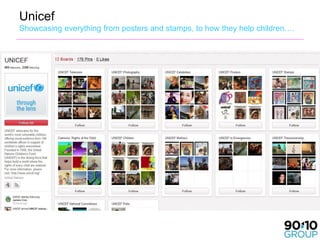 Unicef
Showcasing everything from posters and stamps, to how they help children….
 