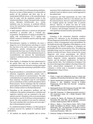 Intensive Care Management of Severe Pre-eclampsia and Eclampsia | PDF