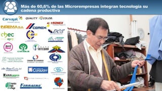 Más de 60,6% de las Microrempresas integran tecnología su
cadena productiva
 