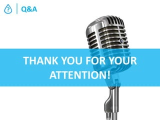 ?

Q&A

THANK YOU FOR YOUR
ATTENTION!

 