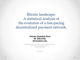 Bitcoin Network Analysis | PPTX
