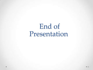 End of
Presentation

13

 