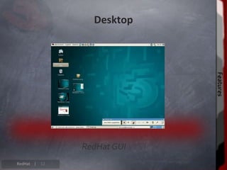 Desktop




                          Features
                          Features
RedHat |   12
 