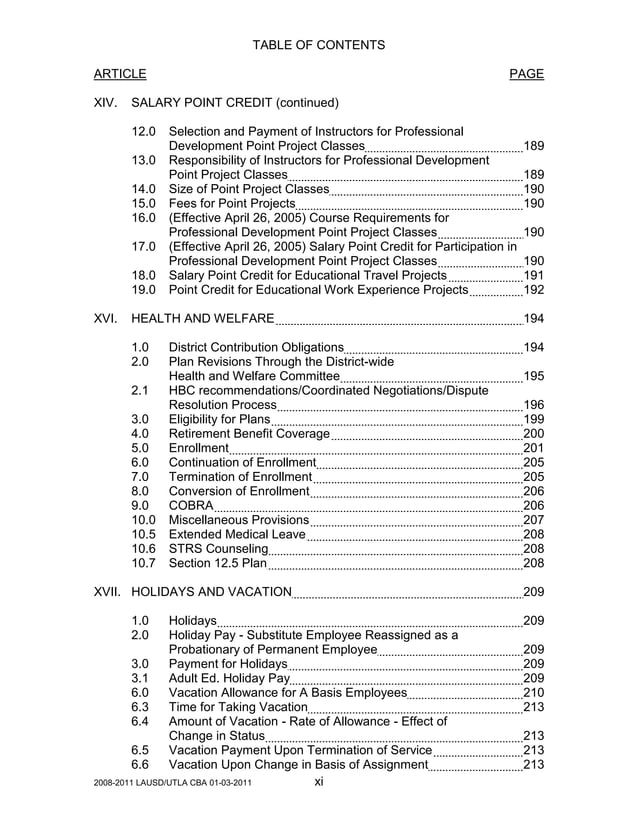 UTLA Contract 2008-2011