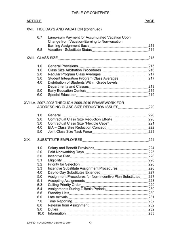 UTLA Contract 2008-2011