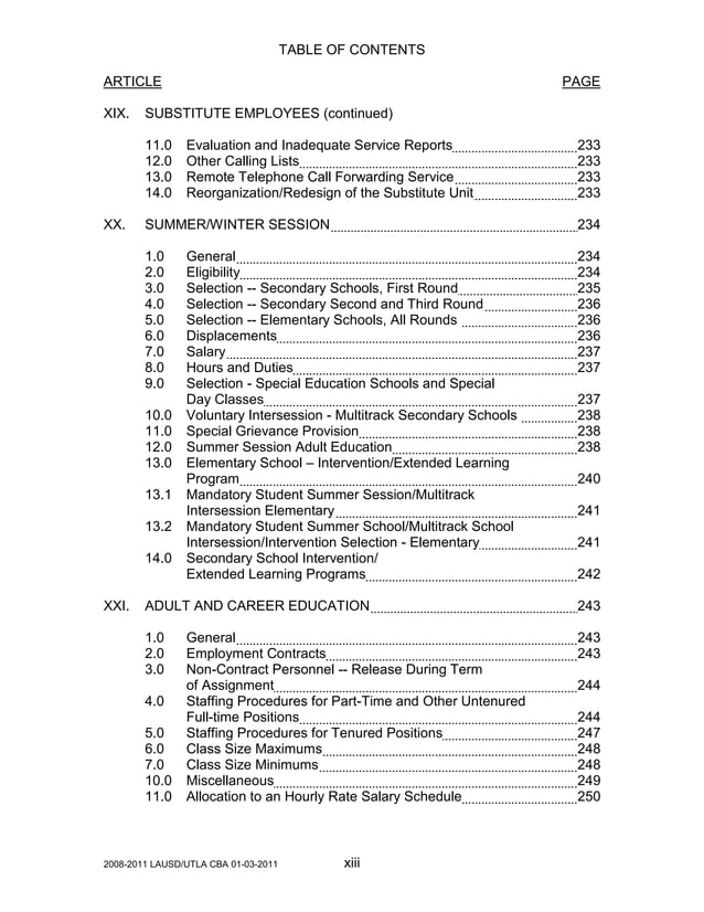 UTLA Contract 2008-2011