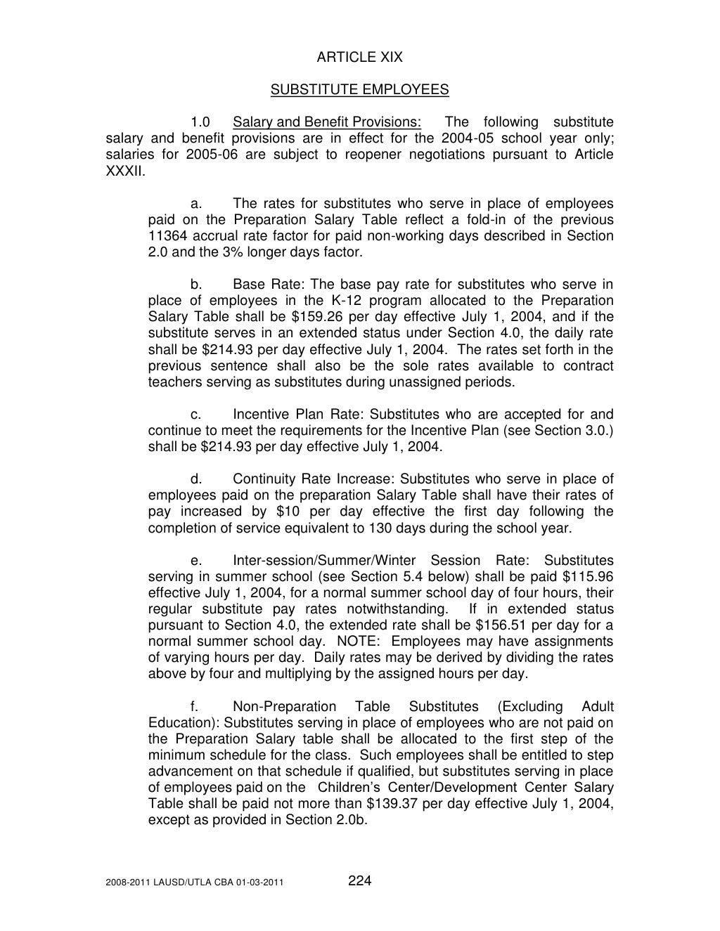 UTLA Contract 2008-2011