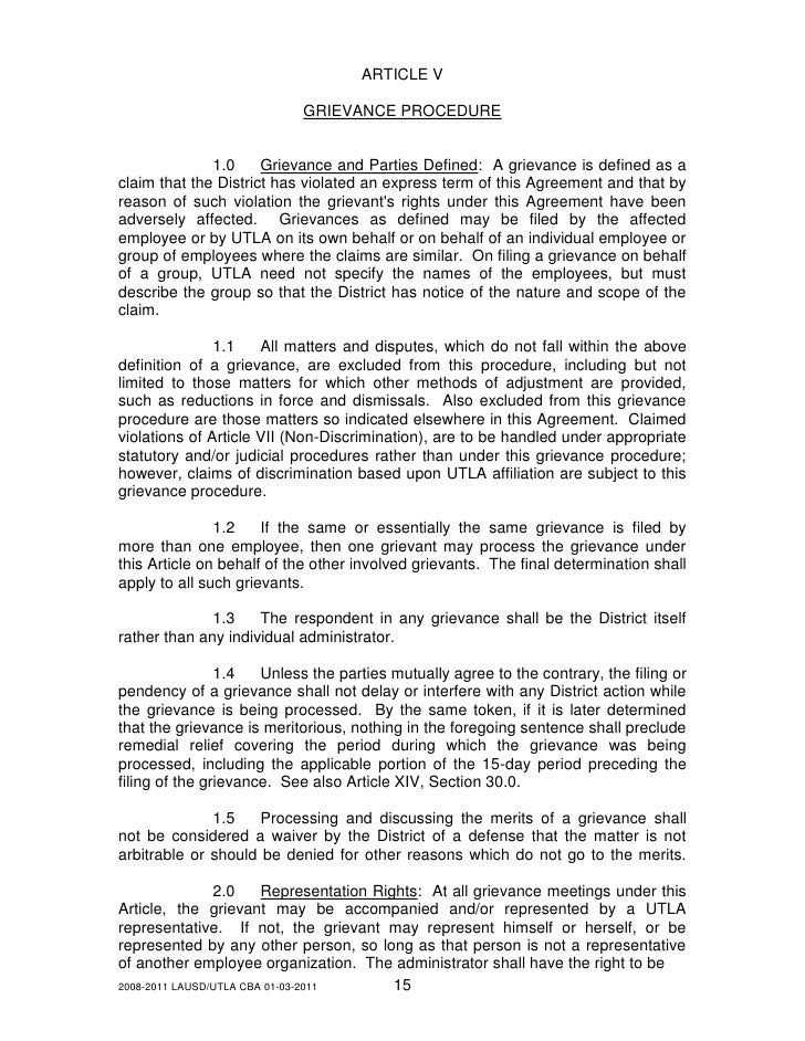 UTLA Contract 2008-2011