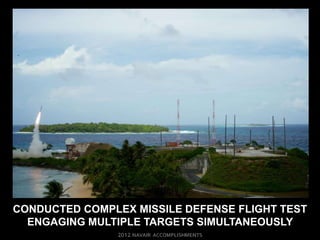 CONDUCTED COMPLEX MISSILE DEFENSE FLIGHT TEST
  ENGAGING MULTIPLE TARGETS SIMULTANEOUSLY
 