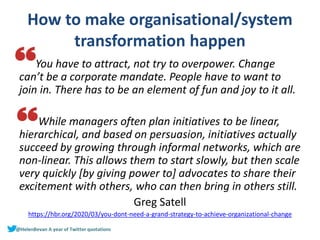 Twitter quotations 2020 from Helen Bevan