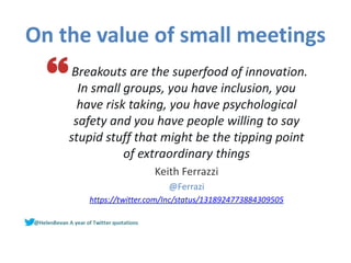 Twitter quotations 2020 from Helen Bevan