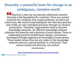 Twitter quotations 2020 from Helen Bevan