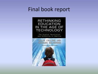 Final book report
 