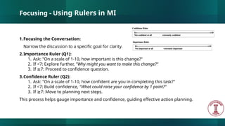 Confidense Ruler The Art and Science of Motivational Interviewing for Behavior Change | PPTX