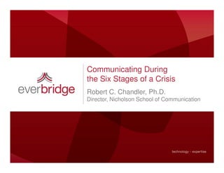 Communicating During the Six Stages of a Crisis | PDF