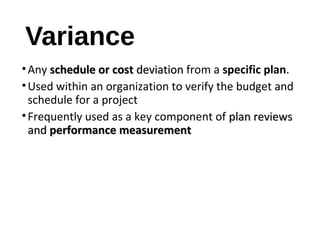 Earned Value Analysis | PPT