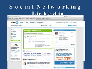 Social Networking - Linkedin Linkedin 