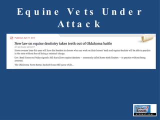 Equine Vets Under Attack 