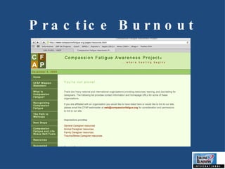 Practice Burnout 