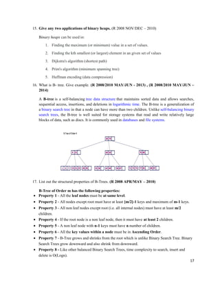 CS8391 Data Structures 2 mark Questions - Anna University Questions | DOC
