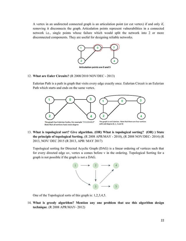 CS8391 Data Structures 2 mark Questions - Anna University Questions | PDF