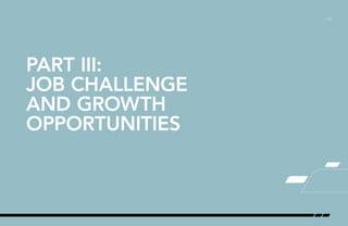 /12
PART III:
JOB CHALLENGE
AND GROWTH
OPPORTUNITIES
 