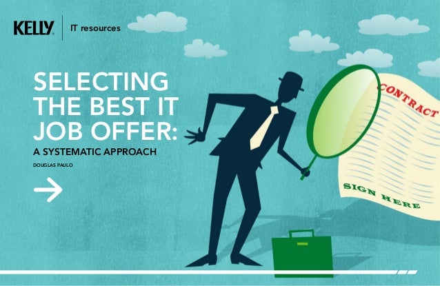 it selecting the best job offer best job offer