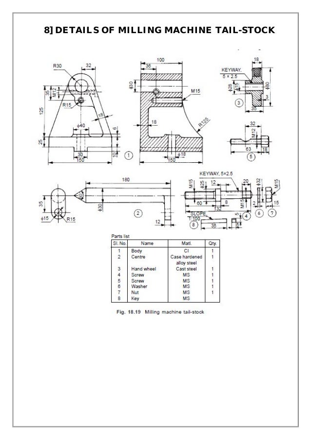 Assembly and Details hook crane diagrams names 