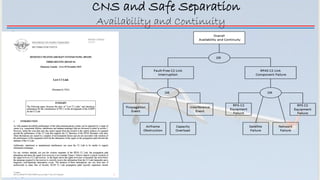 Copyright:Terrence Martin
Availability and Continuity
CNS and Safe Separation
 